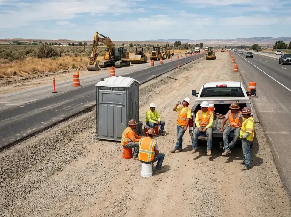 highway-road-construction-crew-007 — frequently asked questions, Porta Potty and Restroom Rentals in South Creek, WA